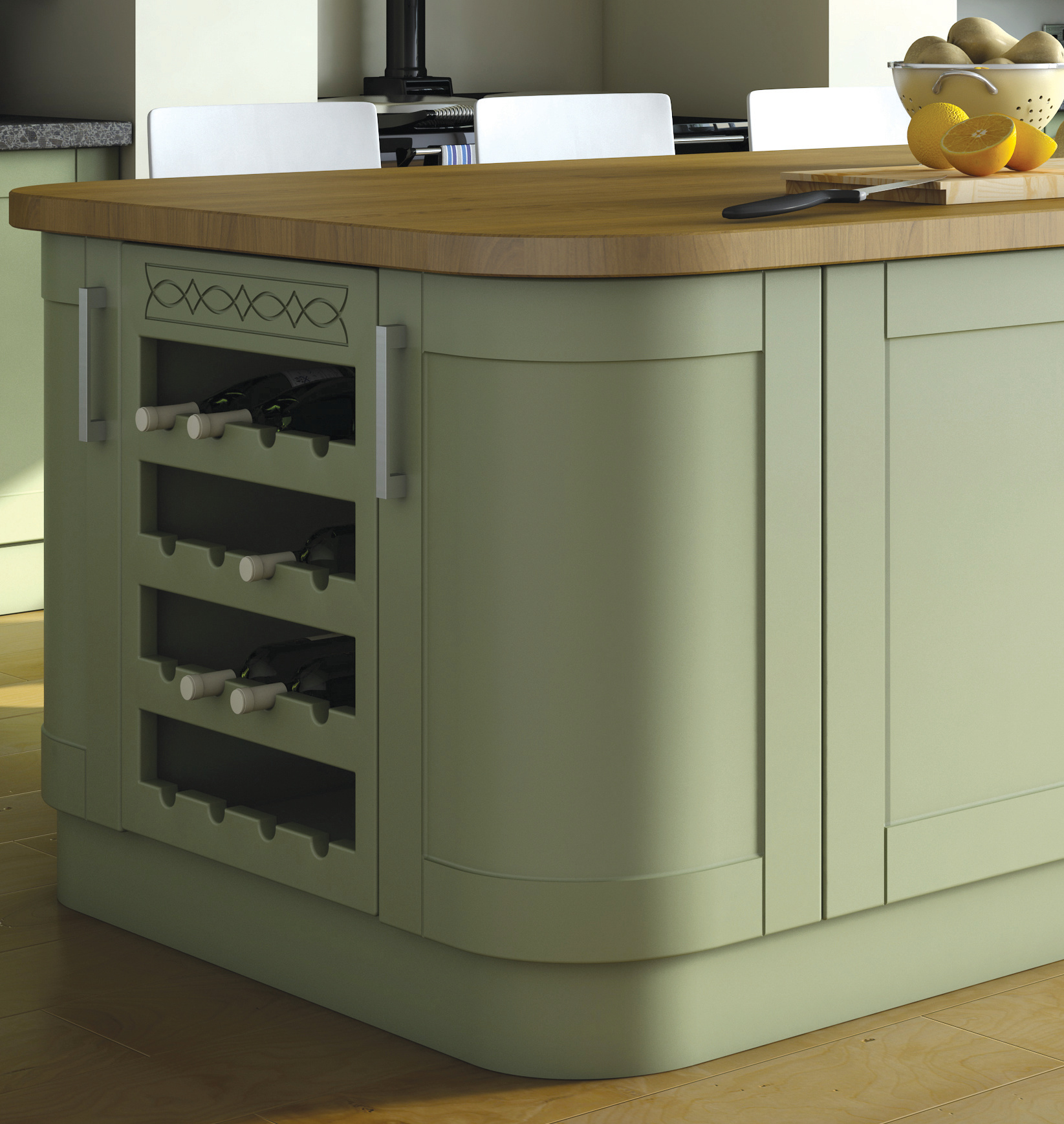 Shaker Curved Door