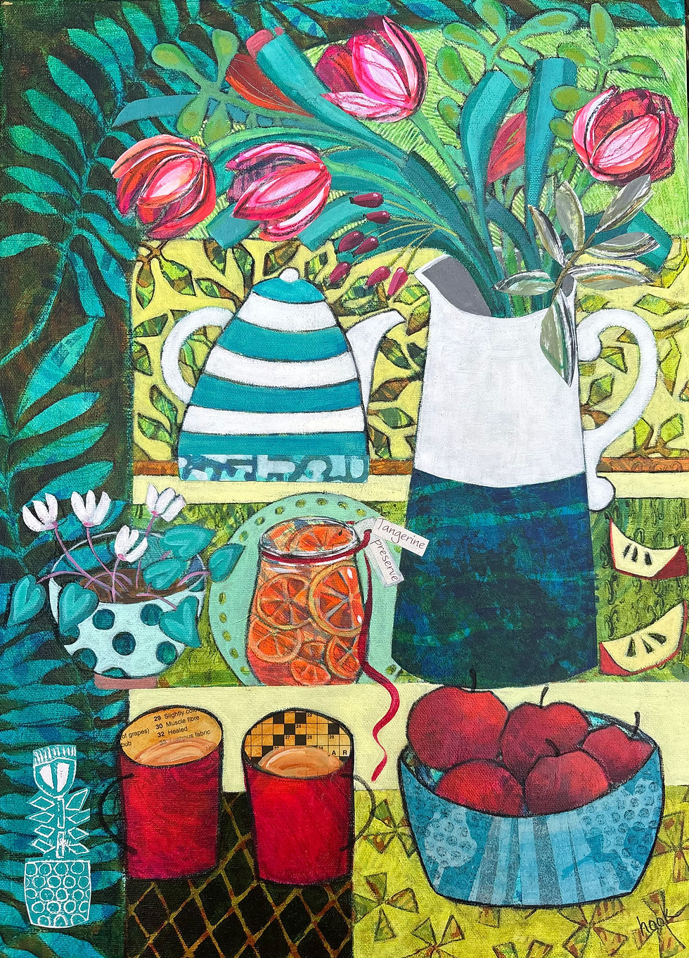 Tea,Tangerines,and Timeless Tranquility