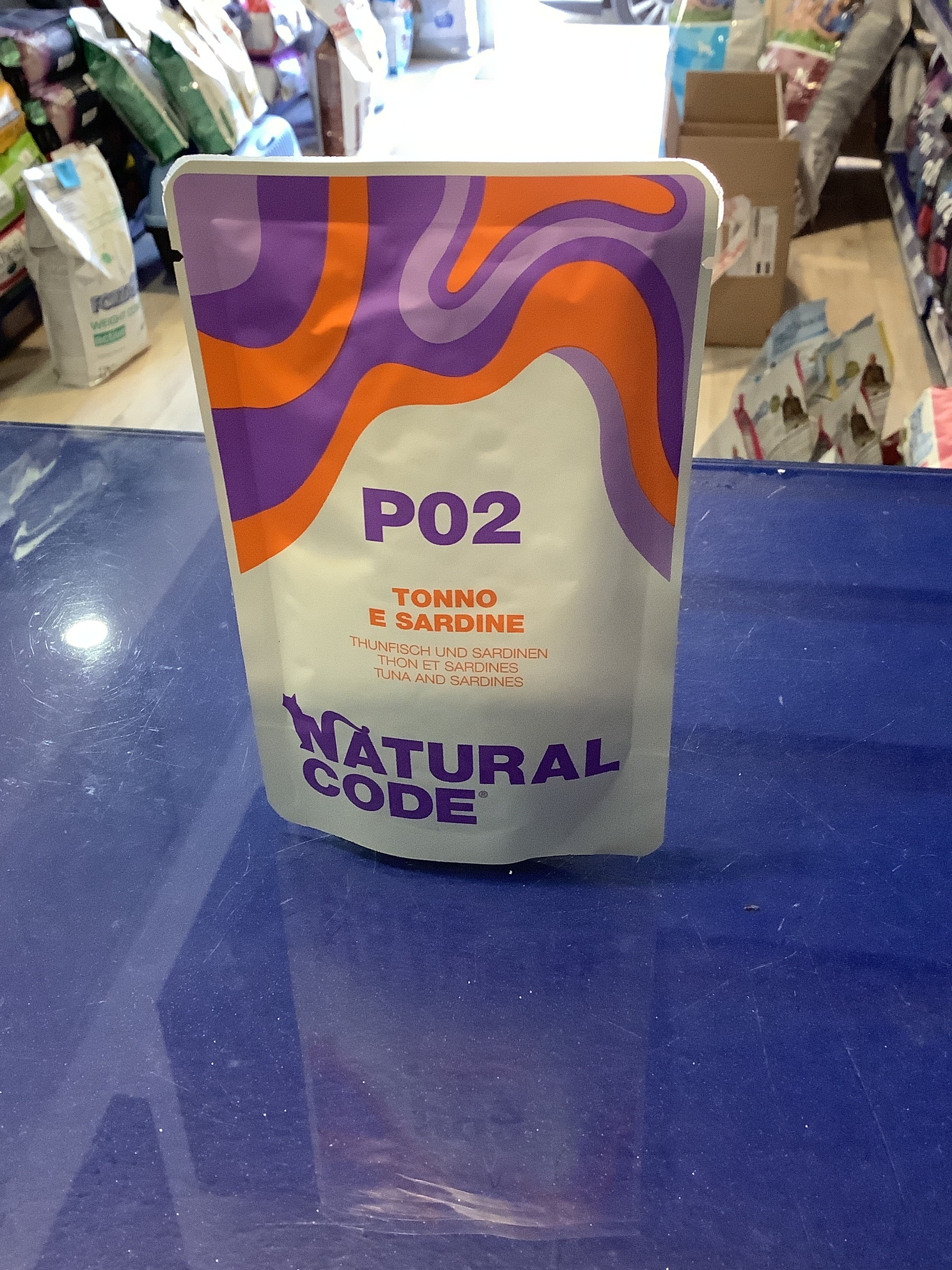 Natural Code Gatto Tonno e Sardine Gr.70