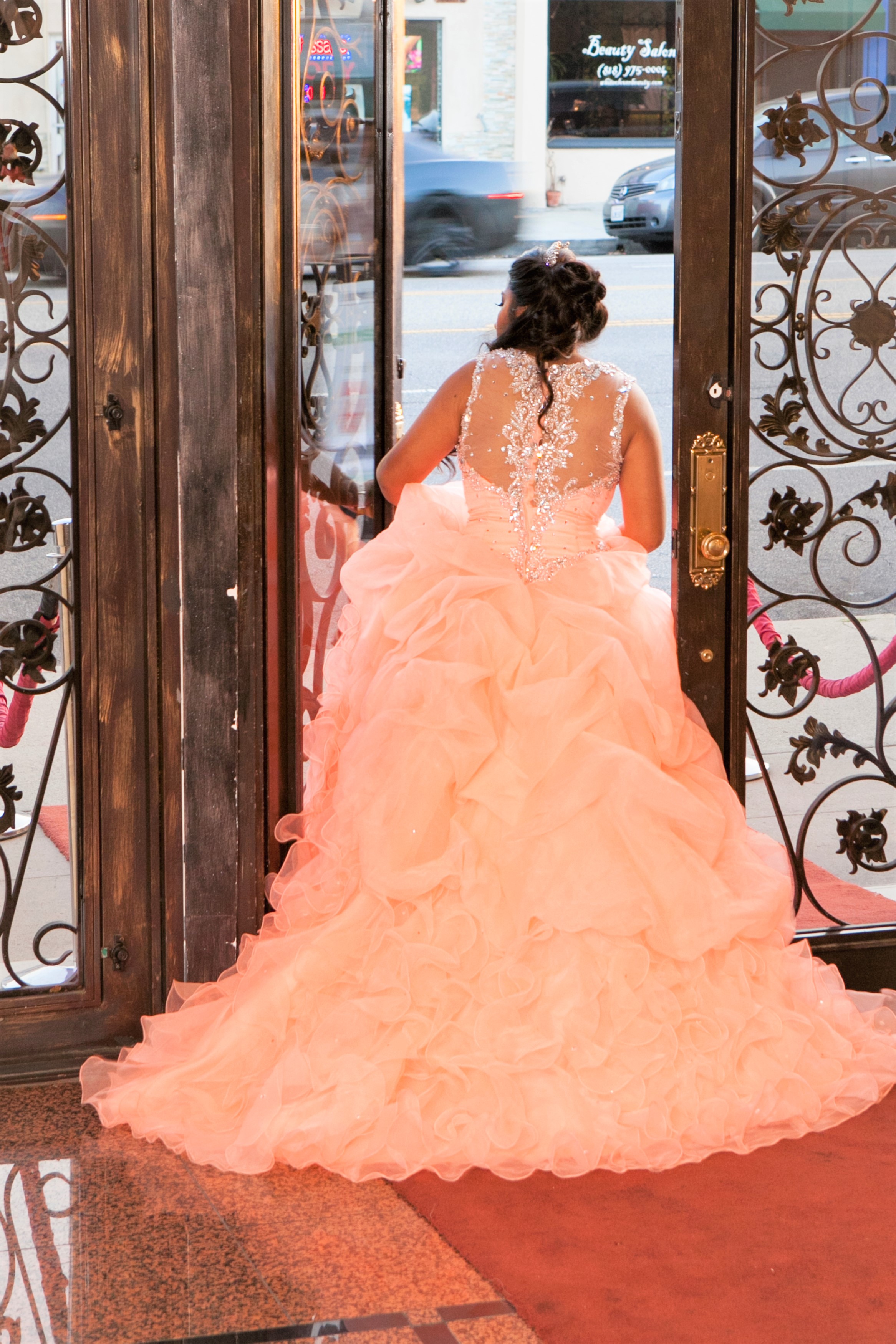 Coral Quince dress_photography