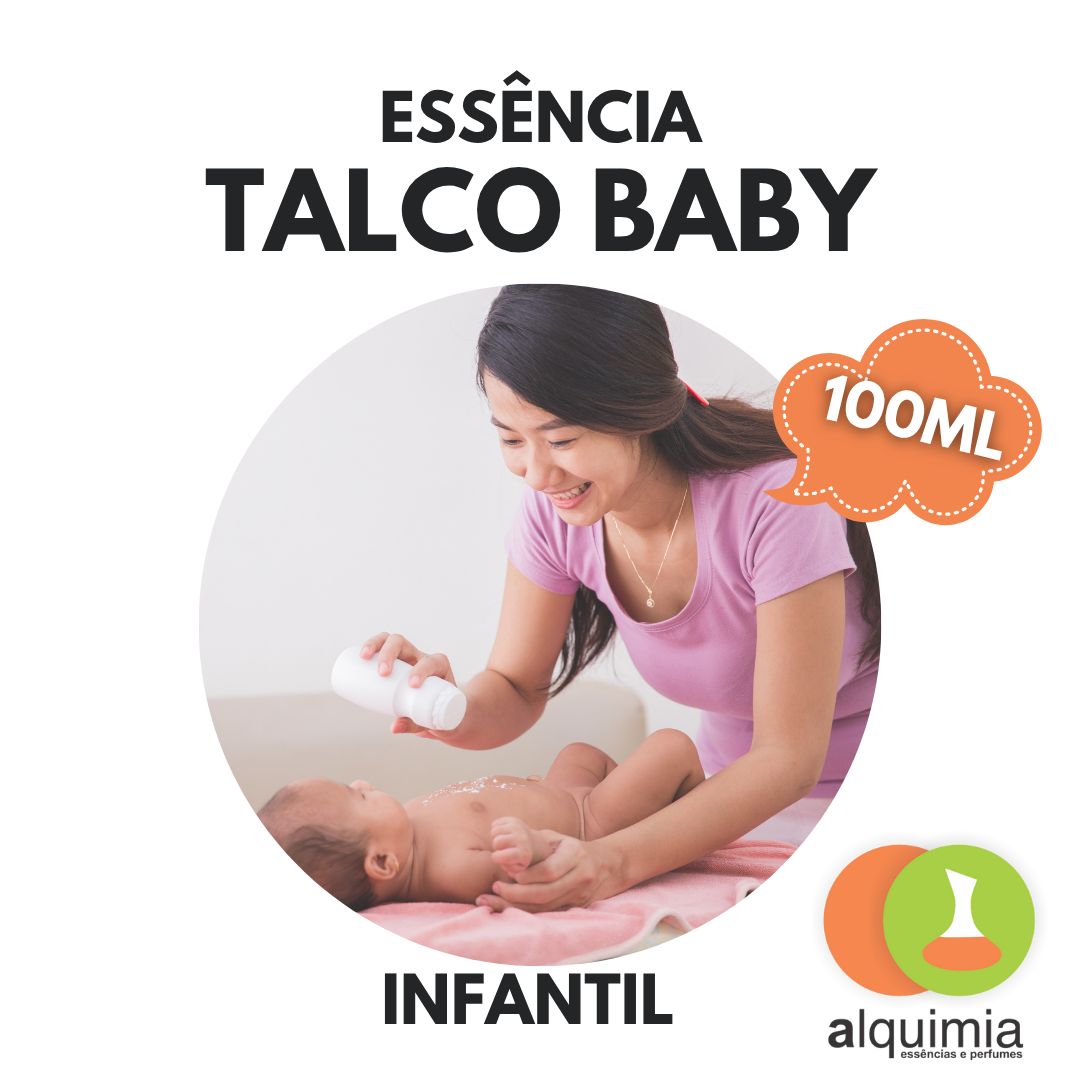Essência Talco Baby 100ml Para Cosméticos e Aromatizantes