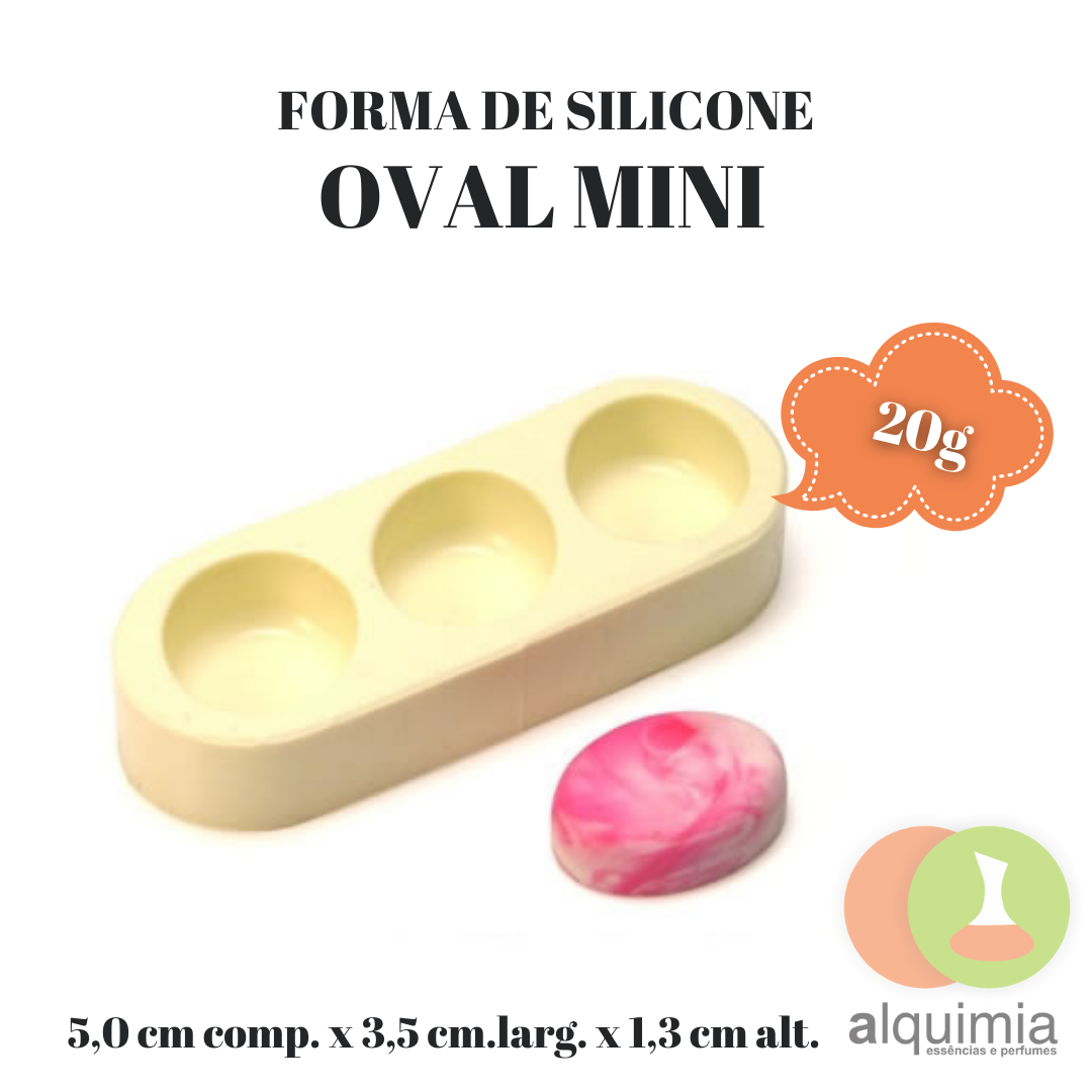 Oval Mini 3 Cav - Forma de Silicone