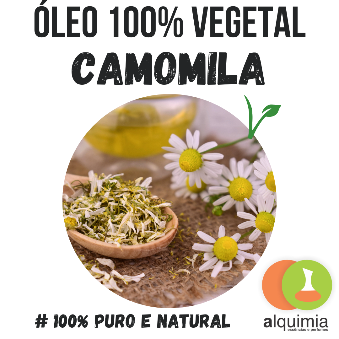 Óleo Vegetal de Camomila 100% Puro 100ml