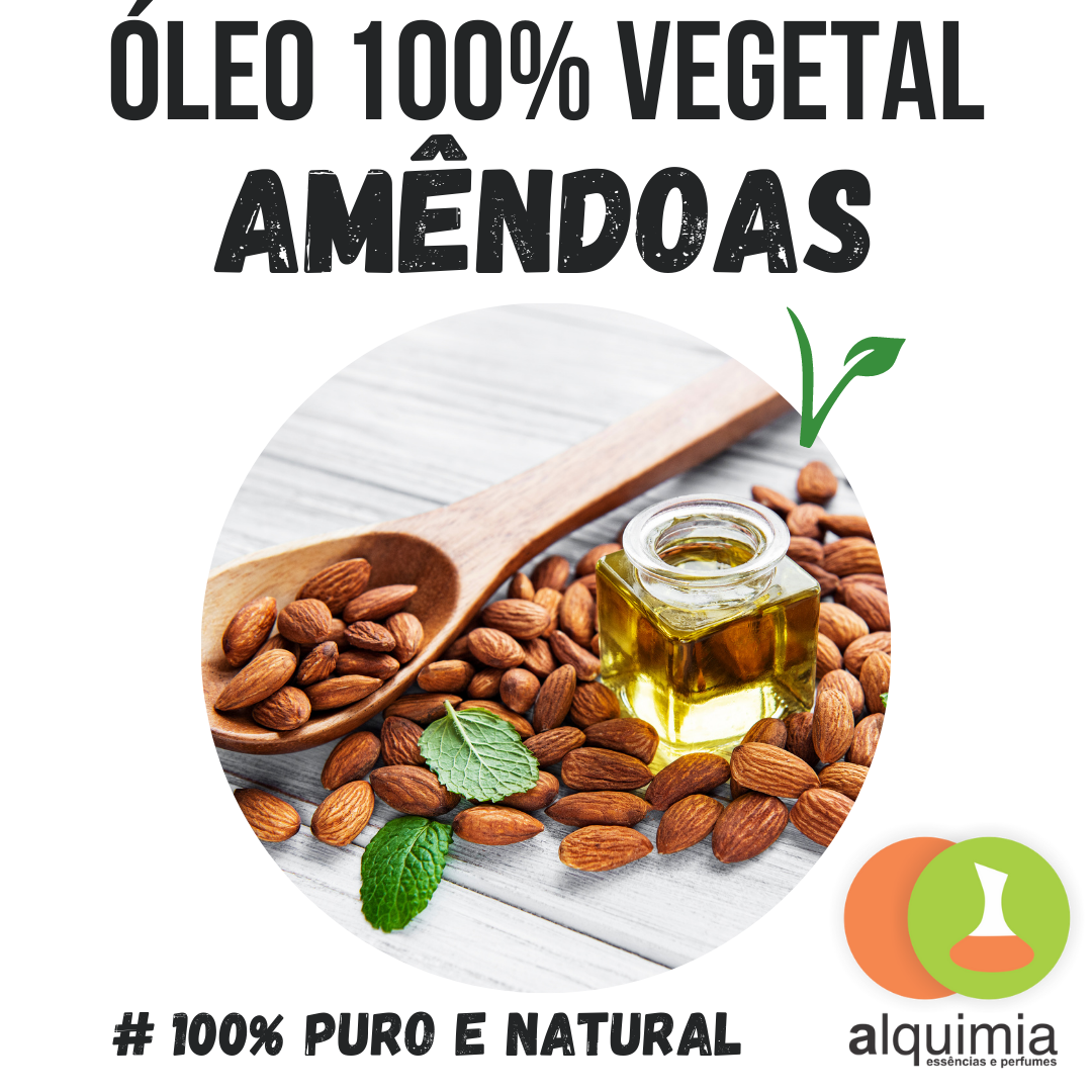Óleo Vegetal de Amêndoas 100% Puro 100ml