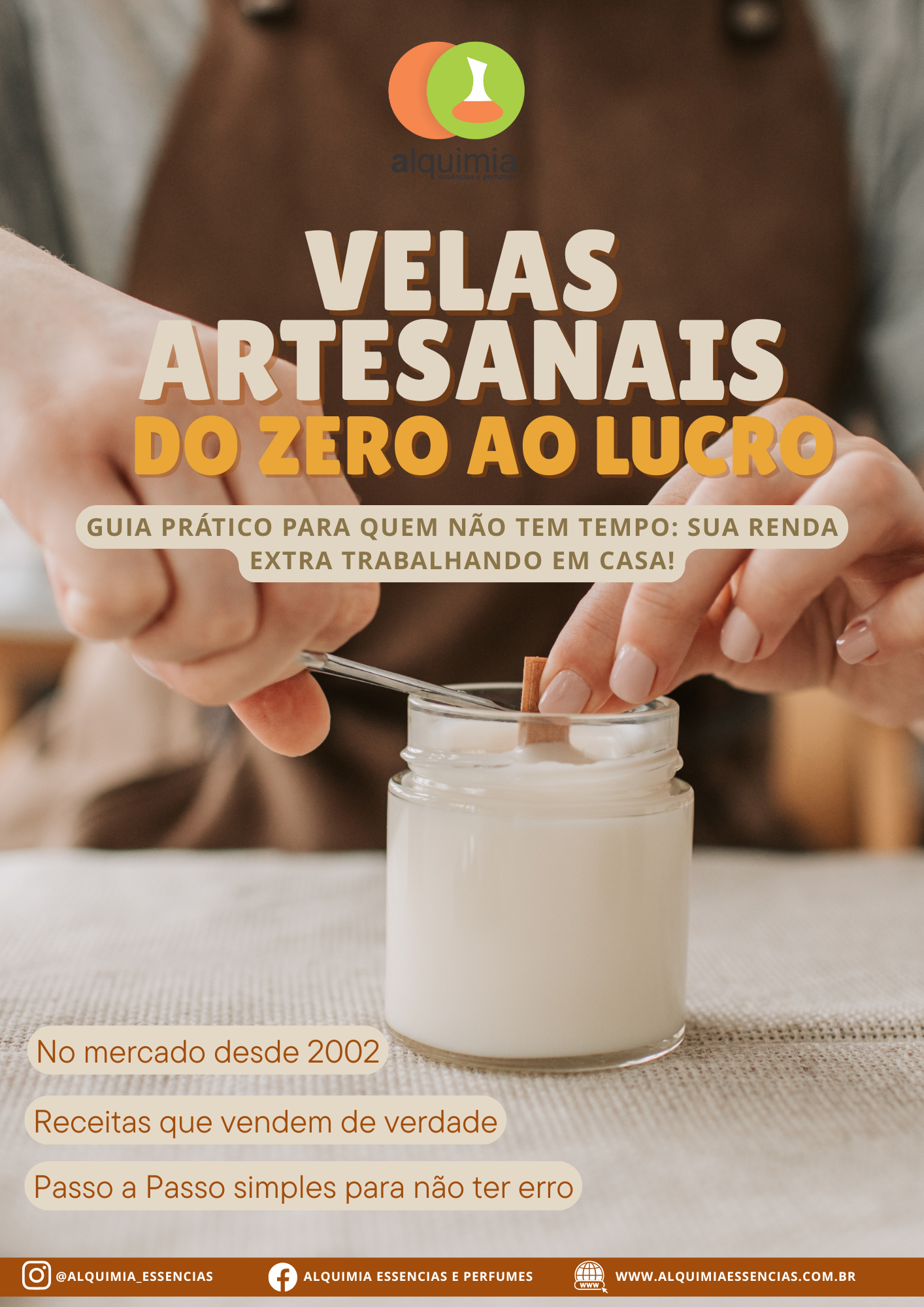 Velas Artesanais do Zero ao Lucro - Sua Renda Extra Trabalhando em Casa!