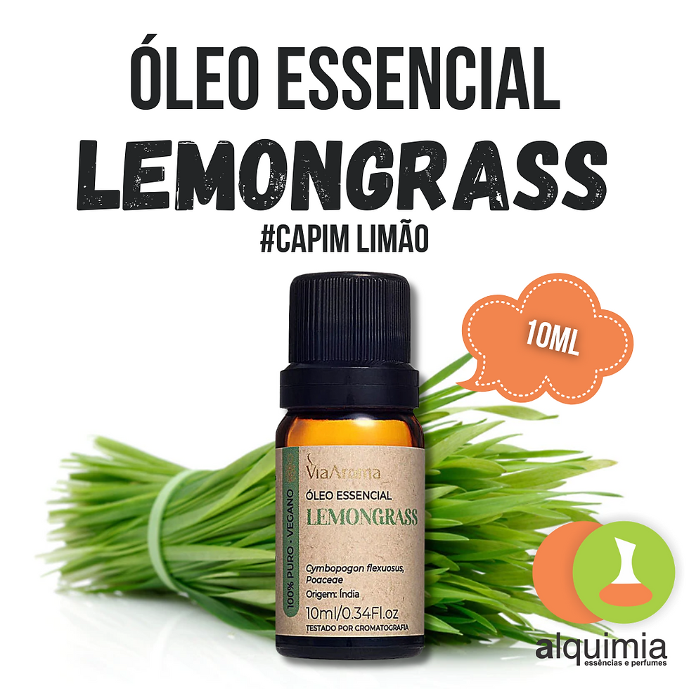 Óleo Essencial de Lemongrass (Capim Limão) 10ml