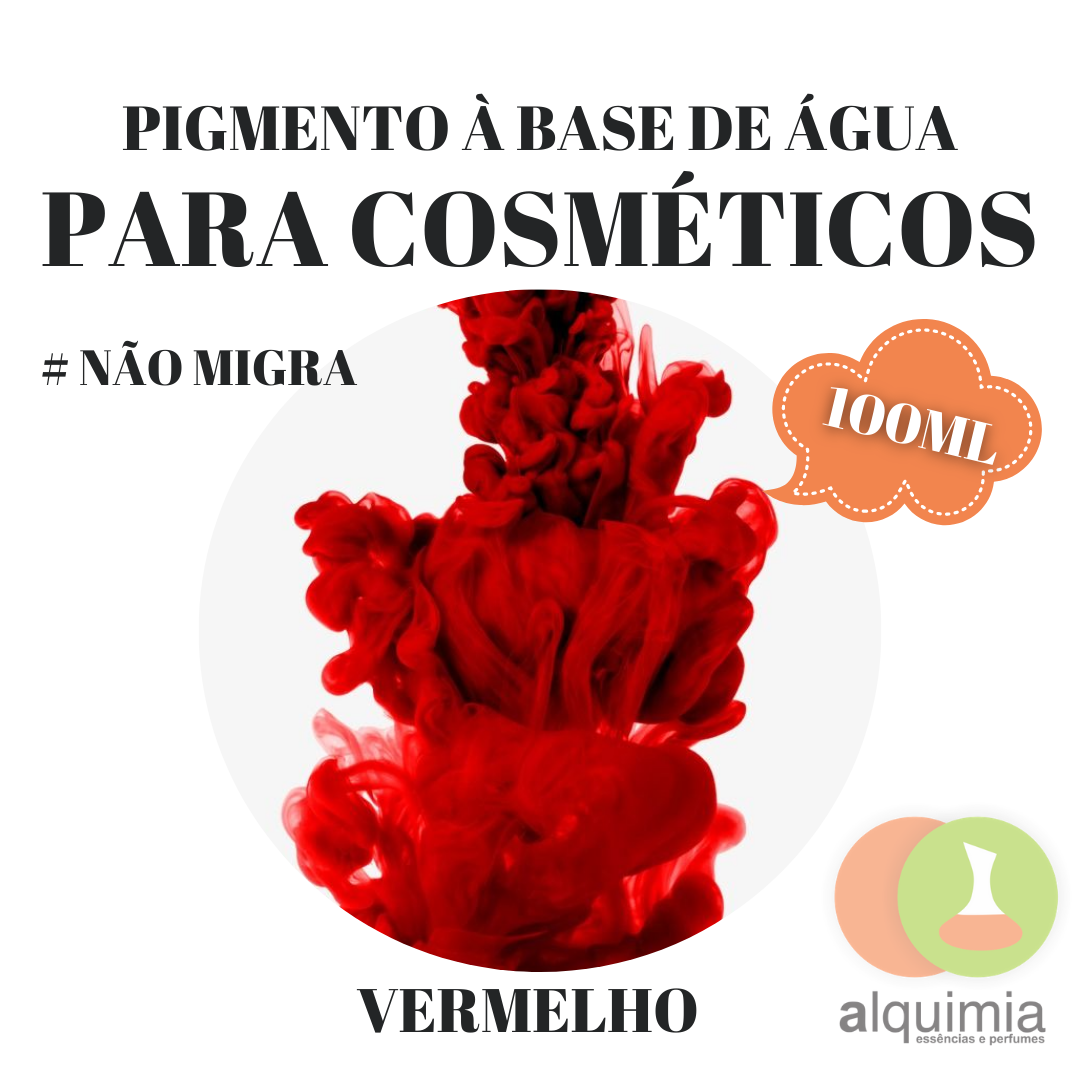 Pigmento Vermelho Para Cosméticos 100ml