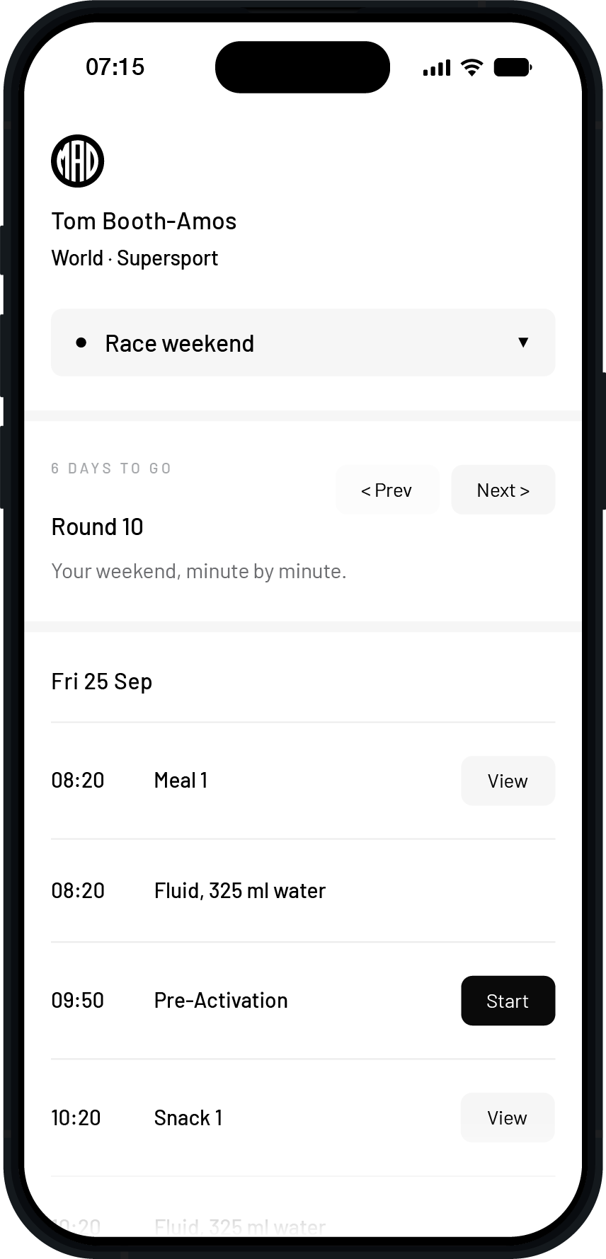 Race Weekend Direction