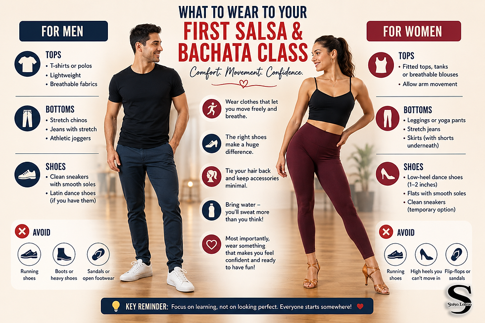 What to Wear to Your First Salsa & Bachata Class