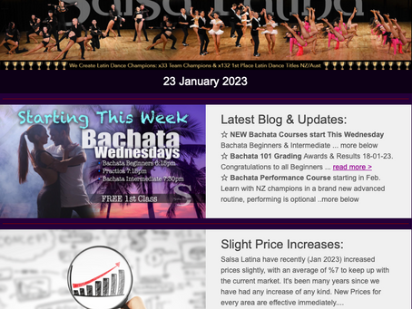 Salsa Latina Newsletter: 23-01-23 📎