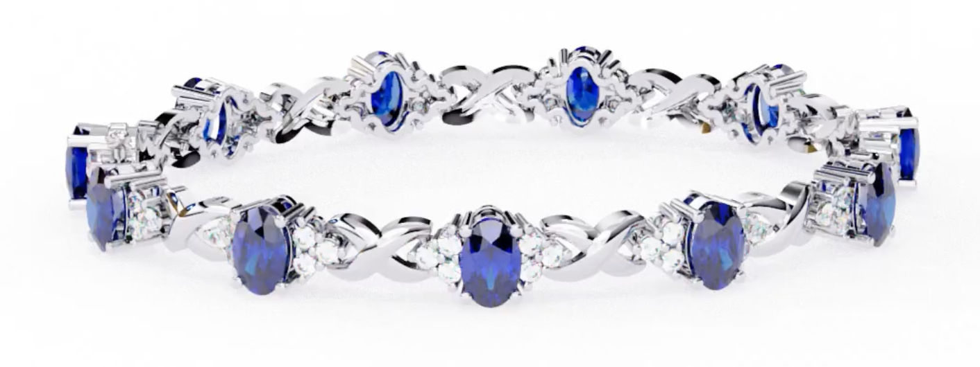 The Royal Blue Tennis Bracelet