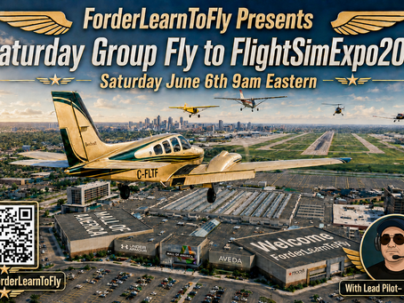 Flight to Flightsim Expo 2026 Jun 6th