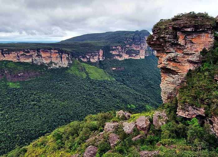 Um belo visual no Trekking de três dias no Vale do Pati na Chapada Diamantina