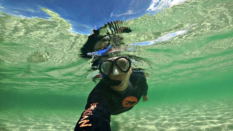 mergulho com snorkel em garapua