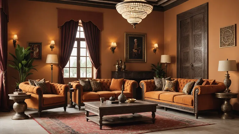 Fusion du mobilier marocain et moderne