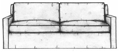 parisian track arm sofa