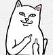 png-clipart-cat-internet-troll-t-shirt-sticker-middle-finger-cat-white-mammal.png