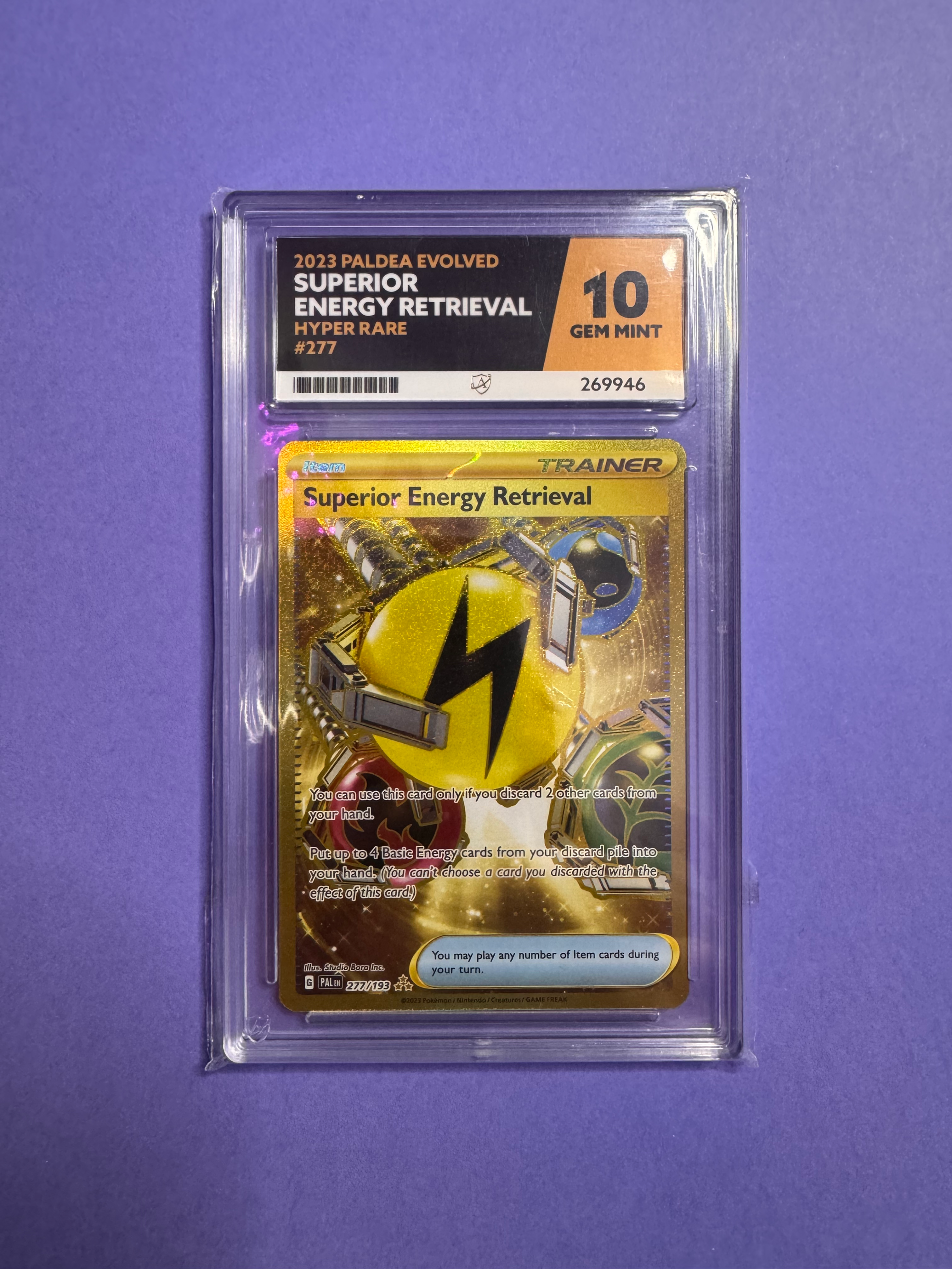 Pokemon: Superior Energy Retrieval Gem Mint 10