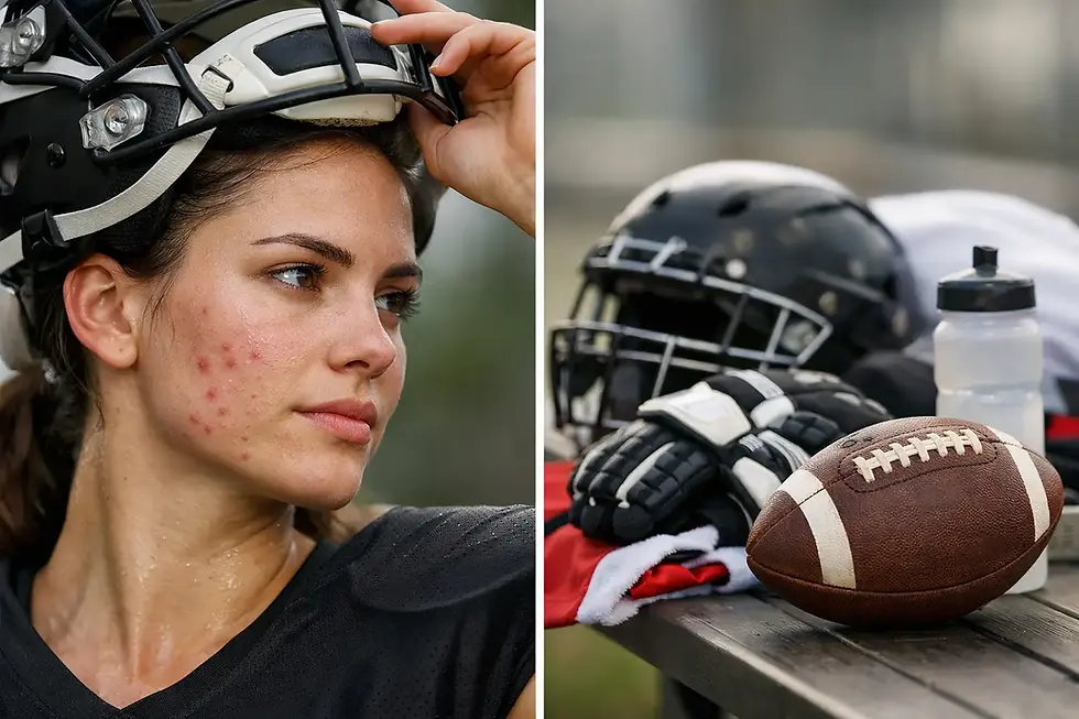 Acne From Sports Helmets and Game-Ready Skin