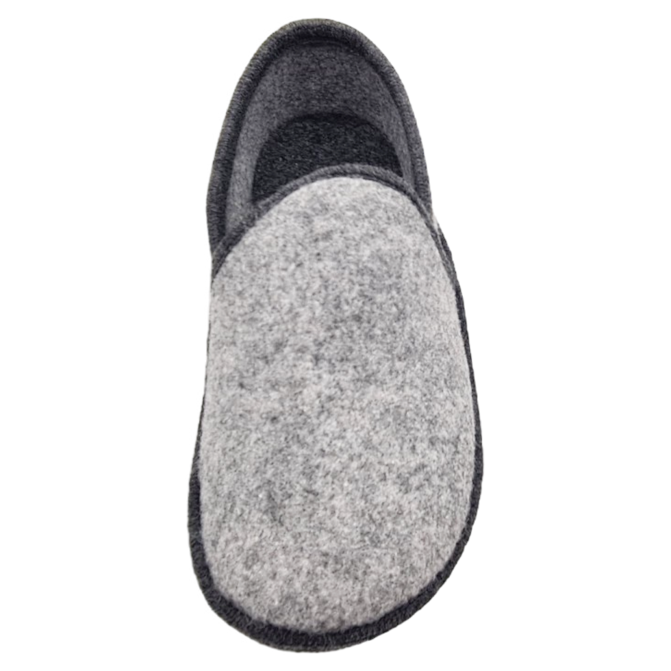 Miniaturbild: TasleDog (E) Hausschuh Damen Grau Filzsohle 1400 Gris