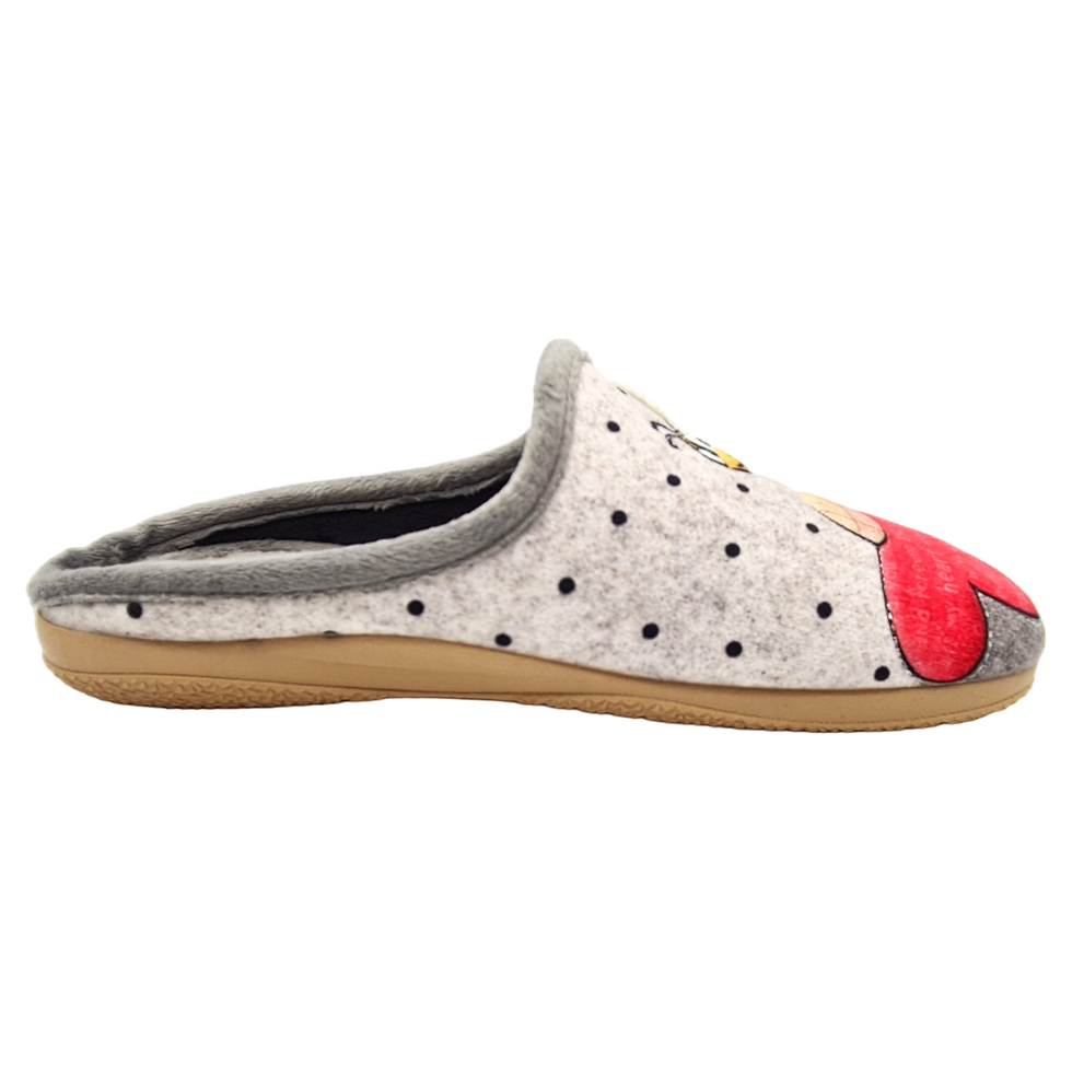 Miniaturbild: ALBEROLA (E) HAUSSCHUH / PANTOFFEL HELLE SOHLE BIENE UND BLUME X29501A