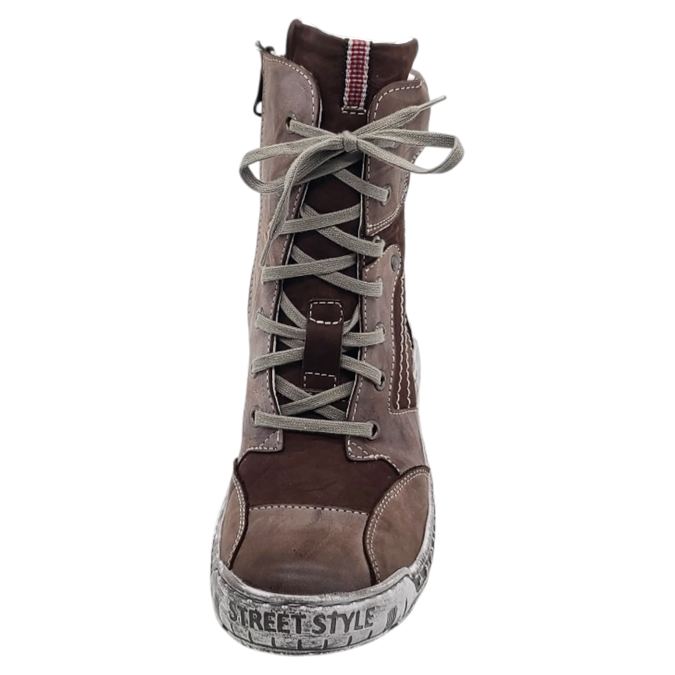 Thumbnail: KRISBUT (E) Damen Stiefel Schnürboot mit Lammwollfutter 3288-1-3 Braun