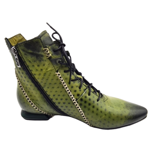 SIMEN Komfort-Stiefelette 5380A Grün Weite G Schuhkönig