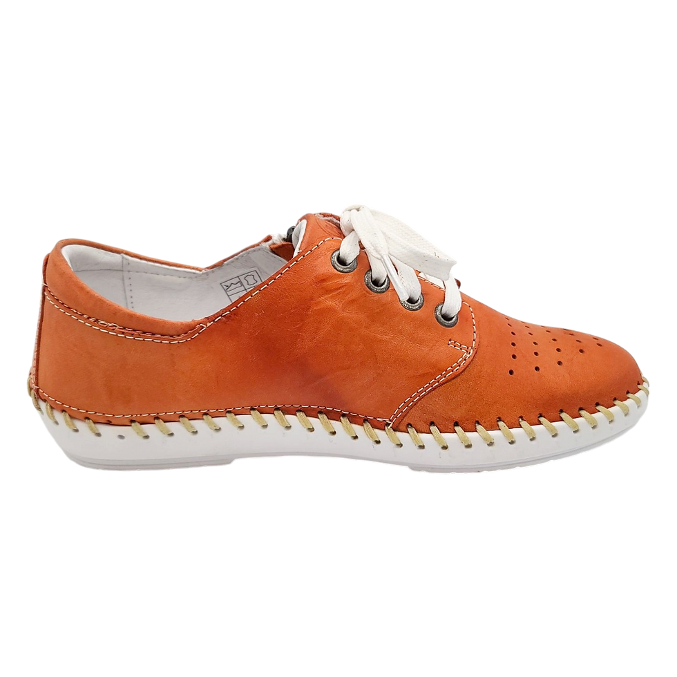 Thumbnail: Krisbut (E) Schnürer 2541-5-1 Orange Schnürer mit Reißverschluß