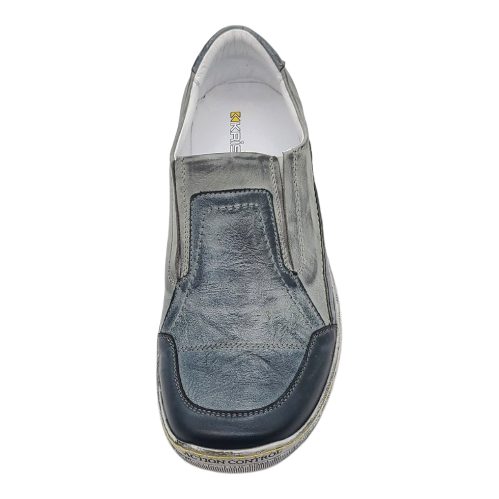 Miniaturbild: Krisbut Slipper 5828-2-1 Blau-Grau gebrusht