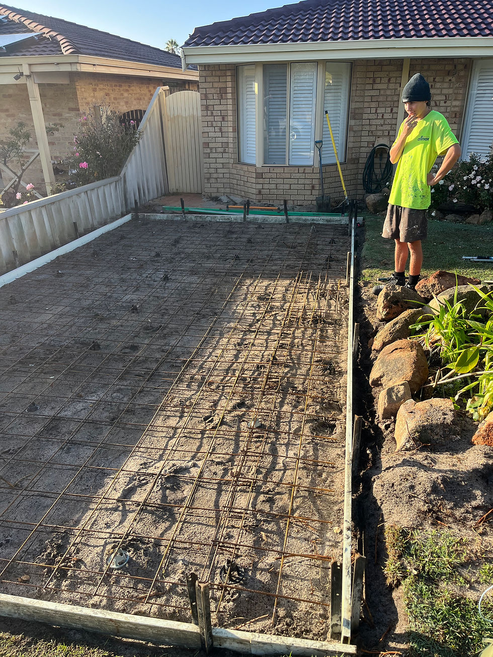 Plain Concrete Driveway