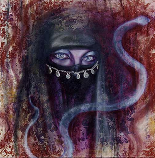 'Veil'-40'x40'-oil-on-canva