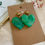 Miniature : Boucles d'oreilles COEUR vert
