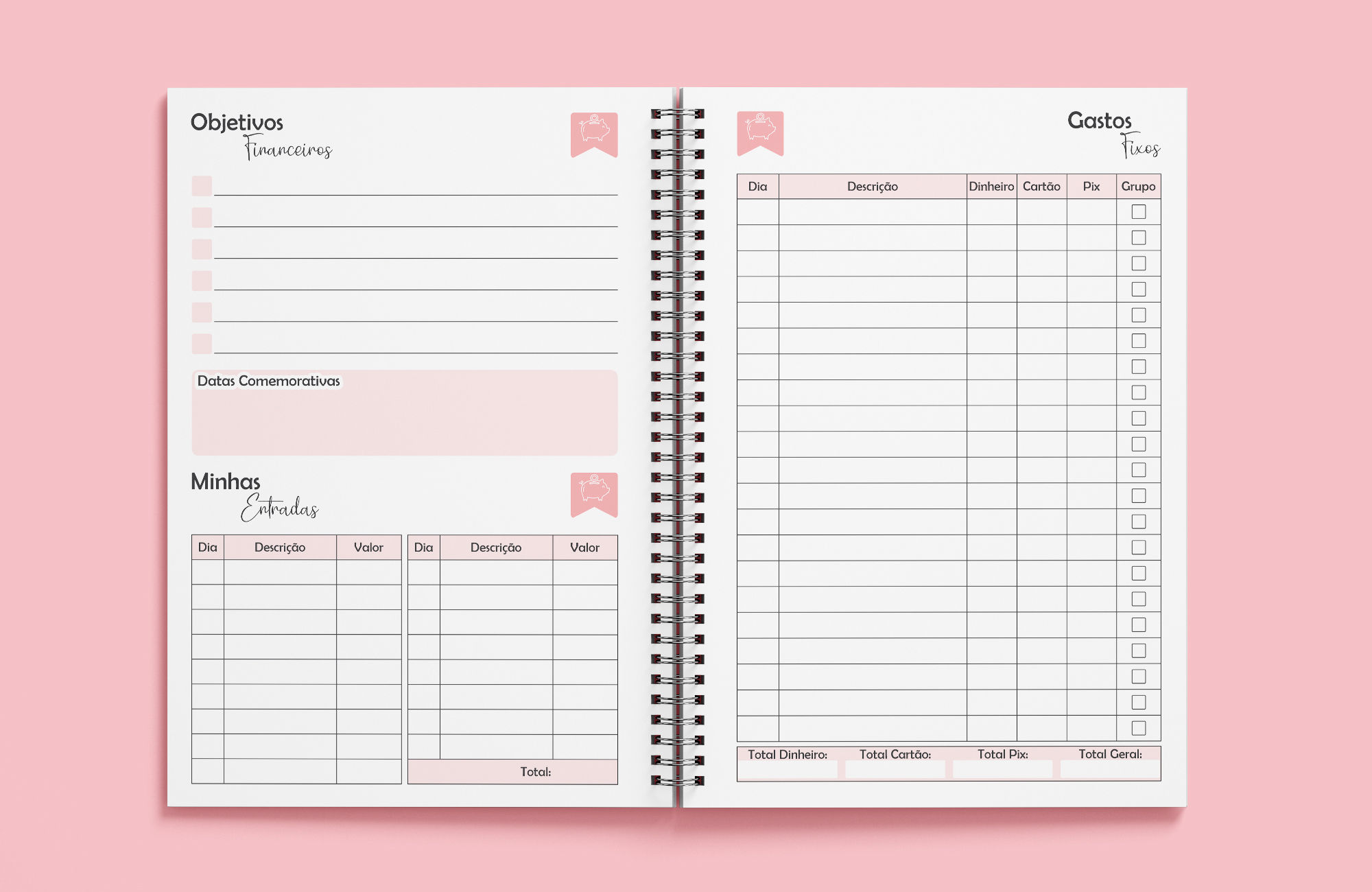 Planner Financeiro - Arquivo Digital