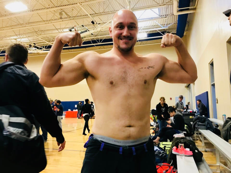 Jake flexing