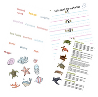 Ocean Toddler Educational Printables