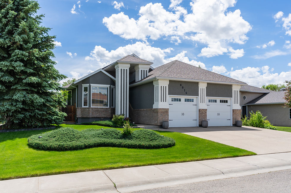 Modern home exterior by a real estate photographer.