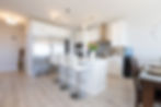 Modern kitchen interior, real estate photography