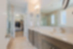 Modern bathroom shot by a real estate photographer.