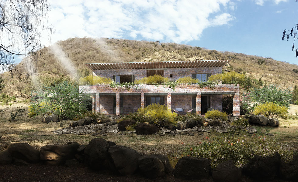 Fachada Cabaña El Verde