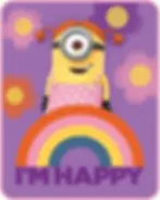 Minions throw blanket birthday Christmas gift
