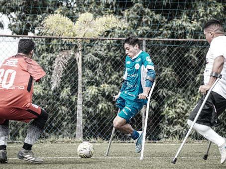 A maior promessa do futebol de amputados