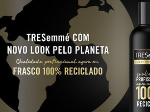 TRESemmé lança edição especial para celebrar nova embalagem 100% reciclada e reciclável