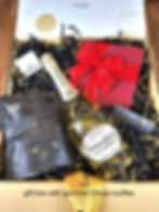 Elegant gift box: Perrier-Jouët champagne, chocolates, and card