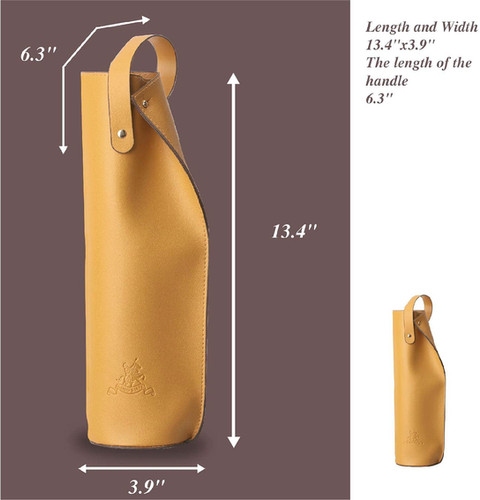 Luxurious Leather Wine Bag - Premium Gift Wrap