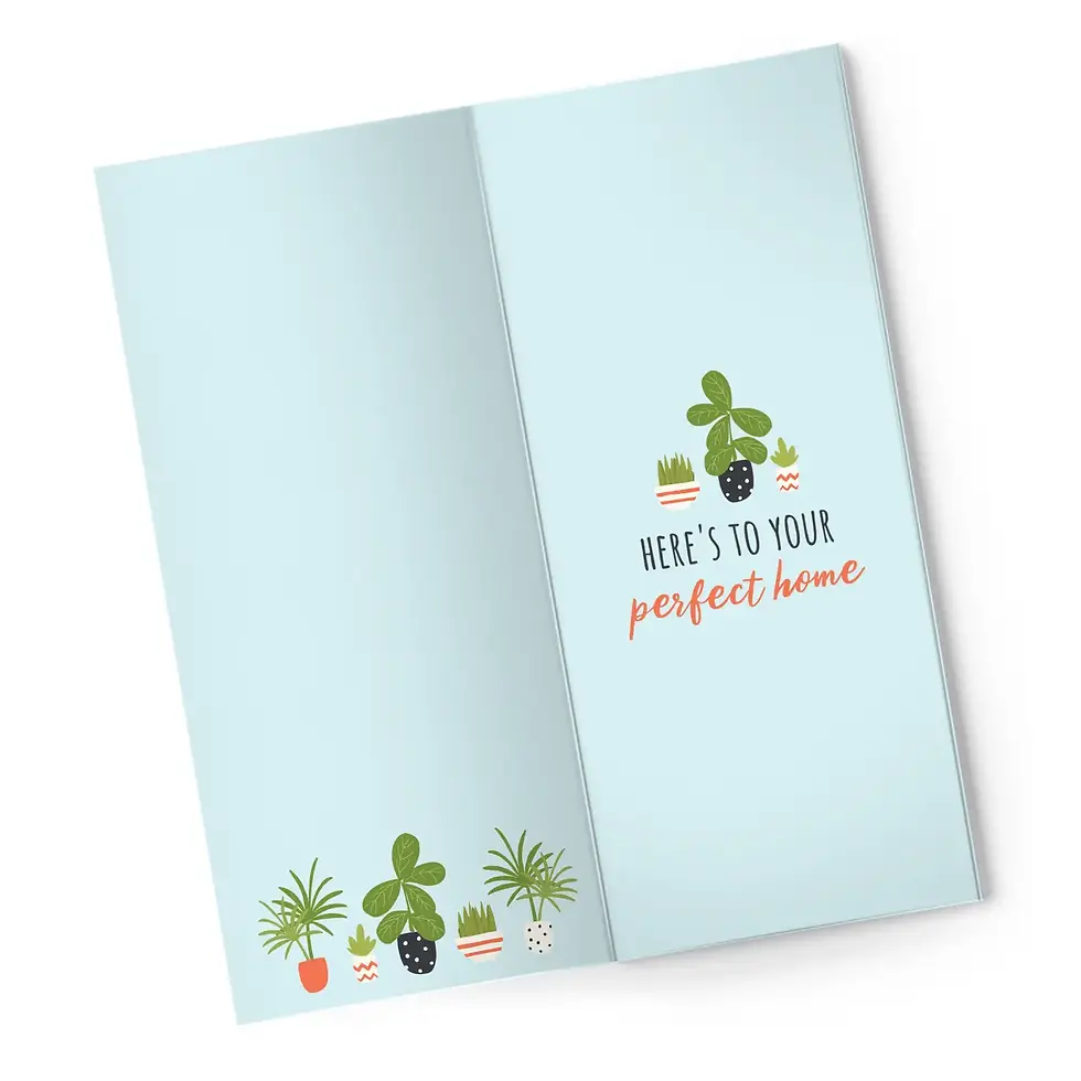 Thumbnail: Greeting card: Here's to your perfect home