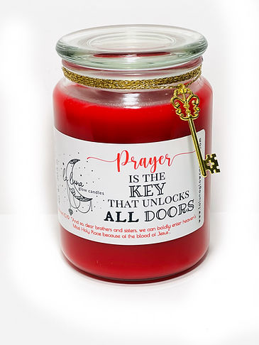 Prayer is Key Candle.JPG