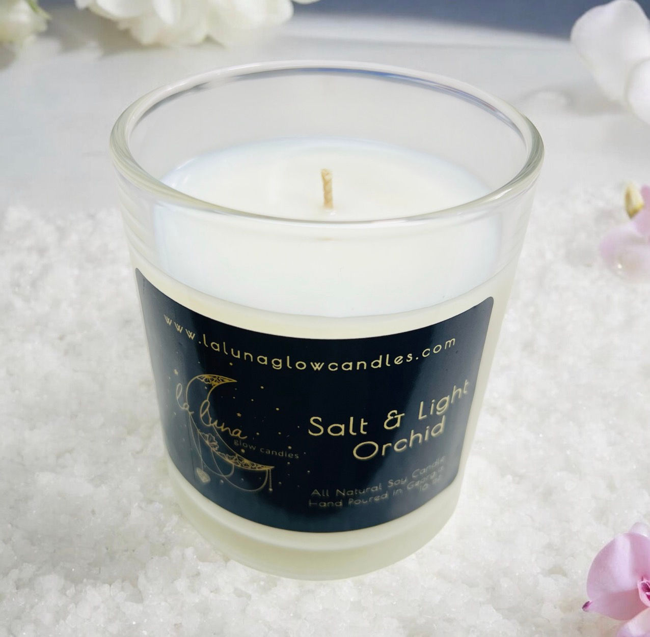 Salt & Light Orchid Candle