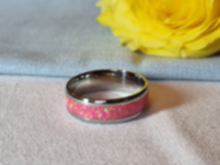 "Tatiana" Stainless Steel Memorial Ring
