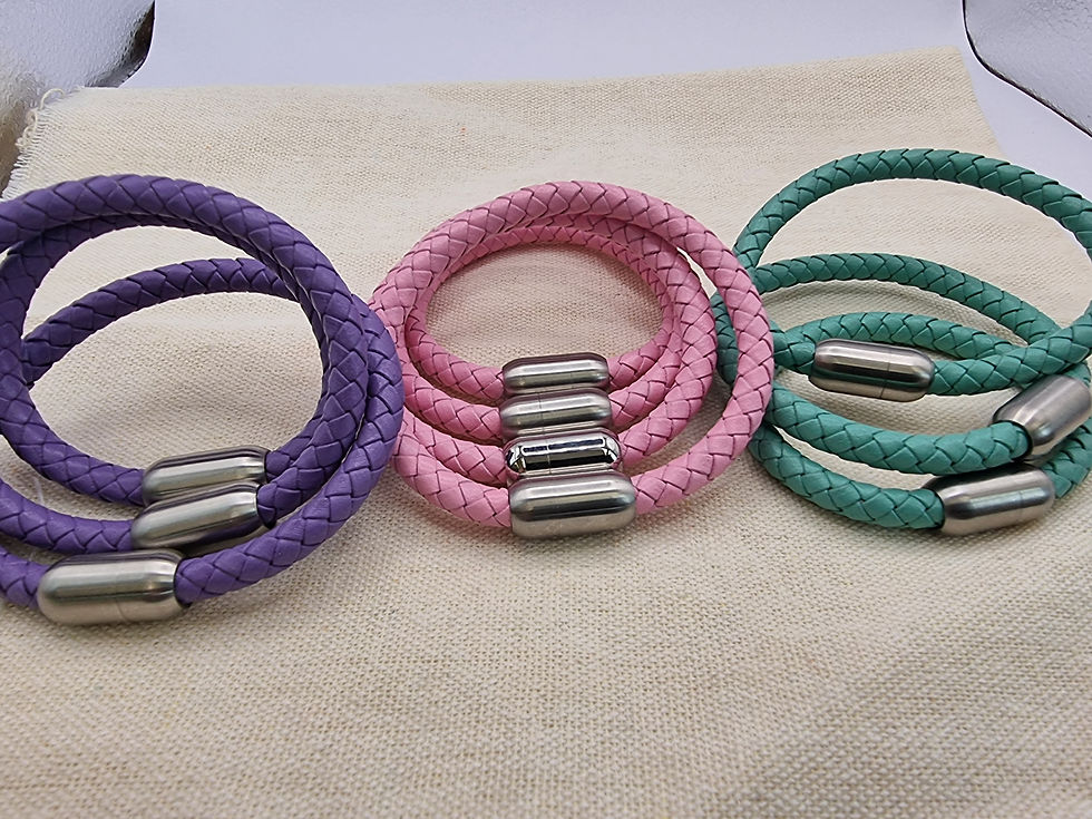 Thumbnail: Round Leather Bracelet 6mm