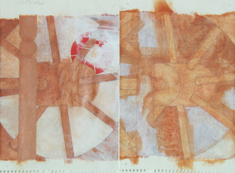 Bild 20
Ohne Titel, Acryl auf Papier, 2 mal 24 x 16 cm